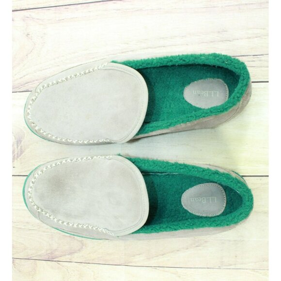 LL Bean Suede Fleece Lined Nonslip Water-Resistant Mountain Slippers Size 12 M - Picture 7 of 9